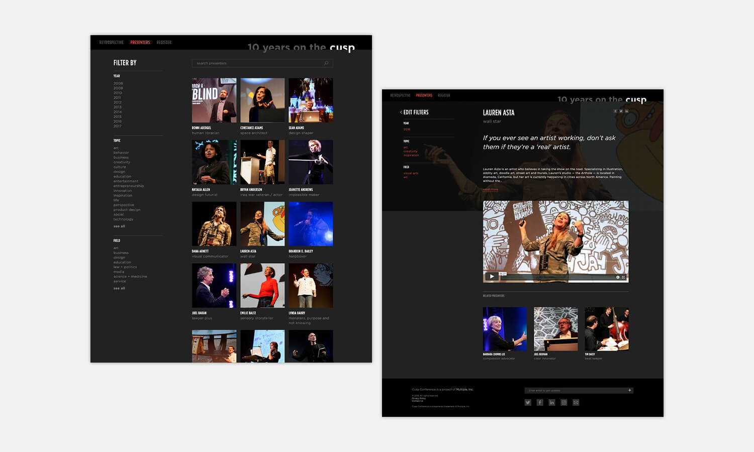 Multiple Inc, Cusp Conference, 10 Years