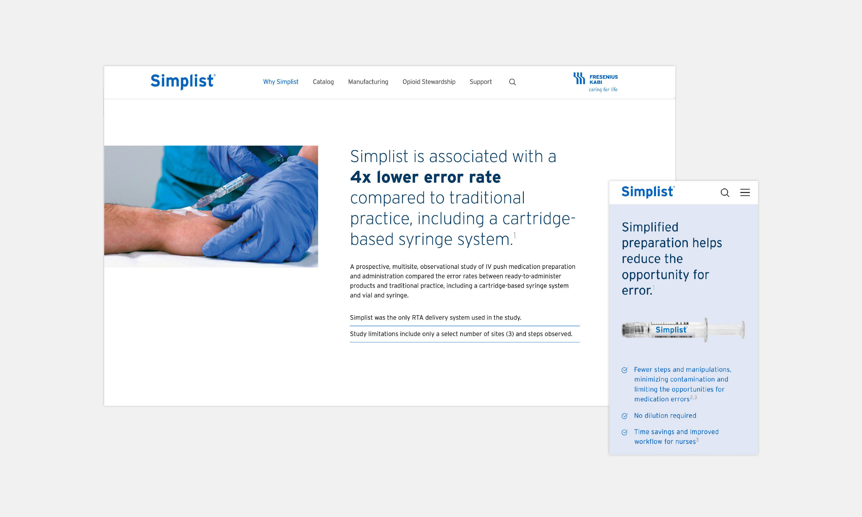 Multiple Inc, Simplist® Prefilled Syringes by Fresenius Kabi