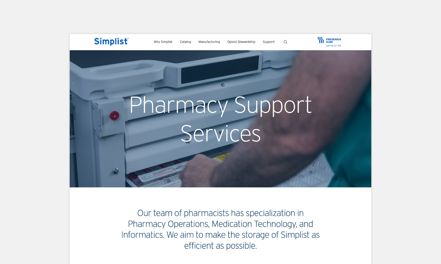 Multiple Inc, Simplist® Prefilled Syringes by Fresenius Kabi