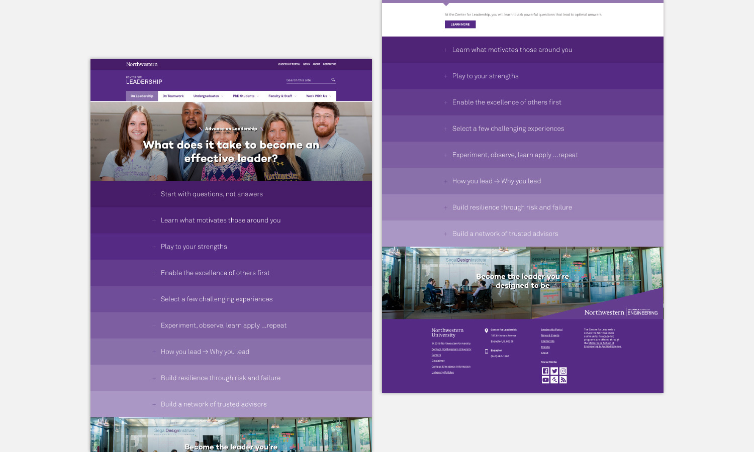 Multiple Inc, Center for Leadership, Northwestern University