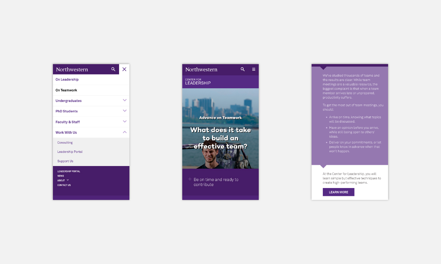 Multiple Inc, Center for Leadership, Northwestern University