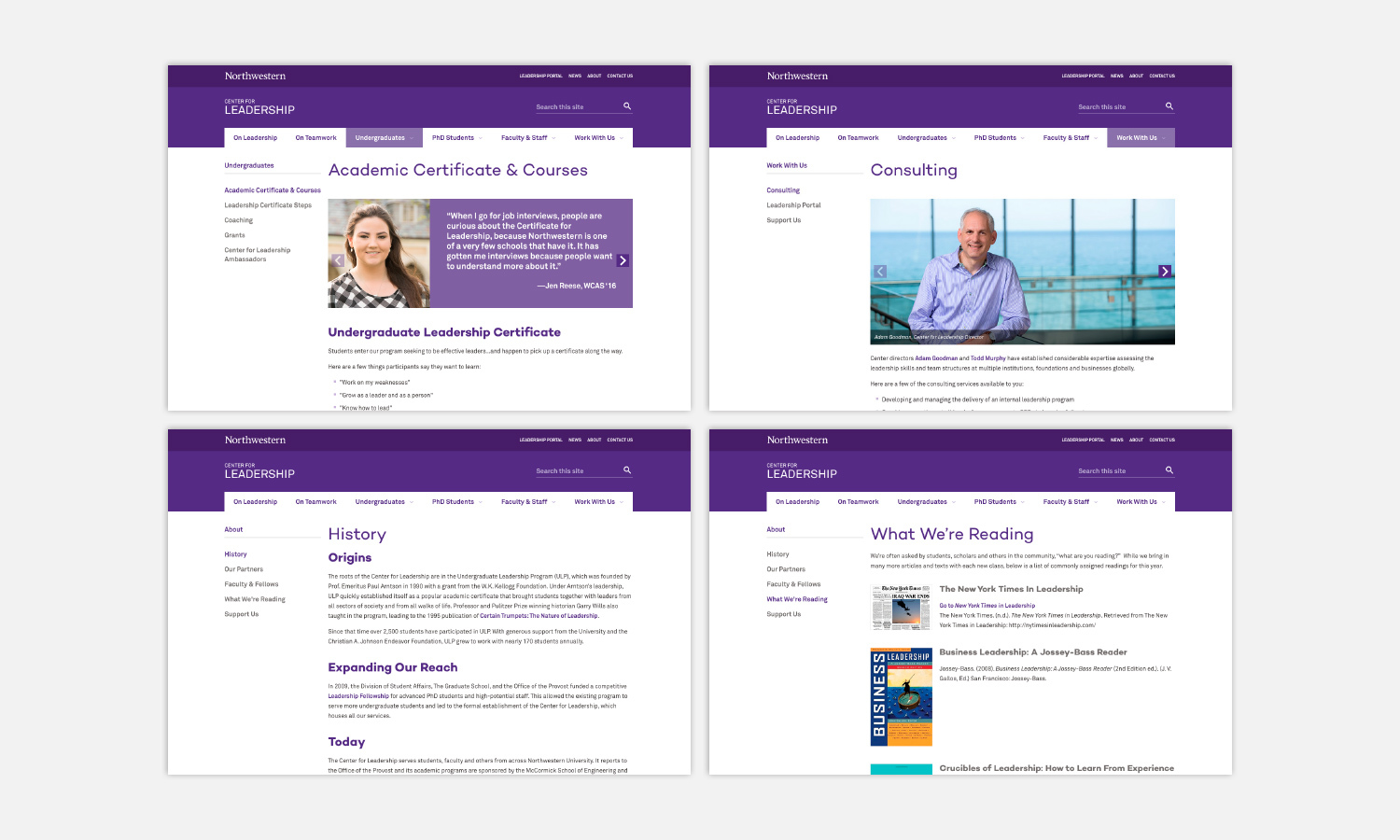 Multiple Inc, Center for Leadership, Northwestern University