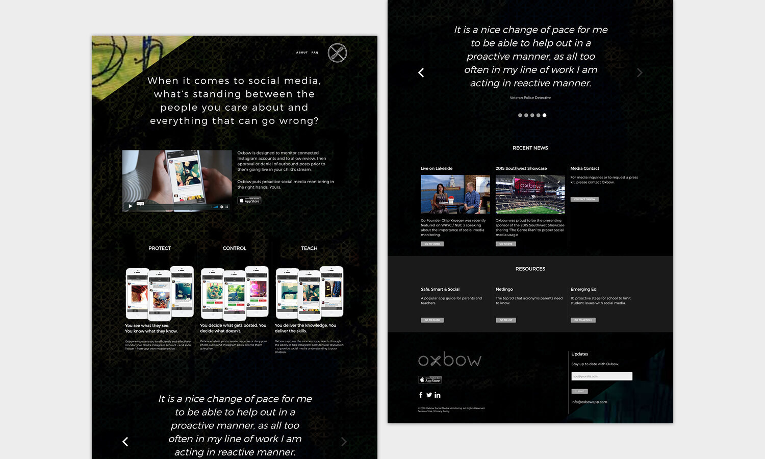 Multiple Inc, Oxbow Social Media Monitoring