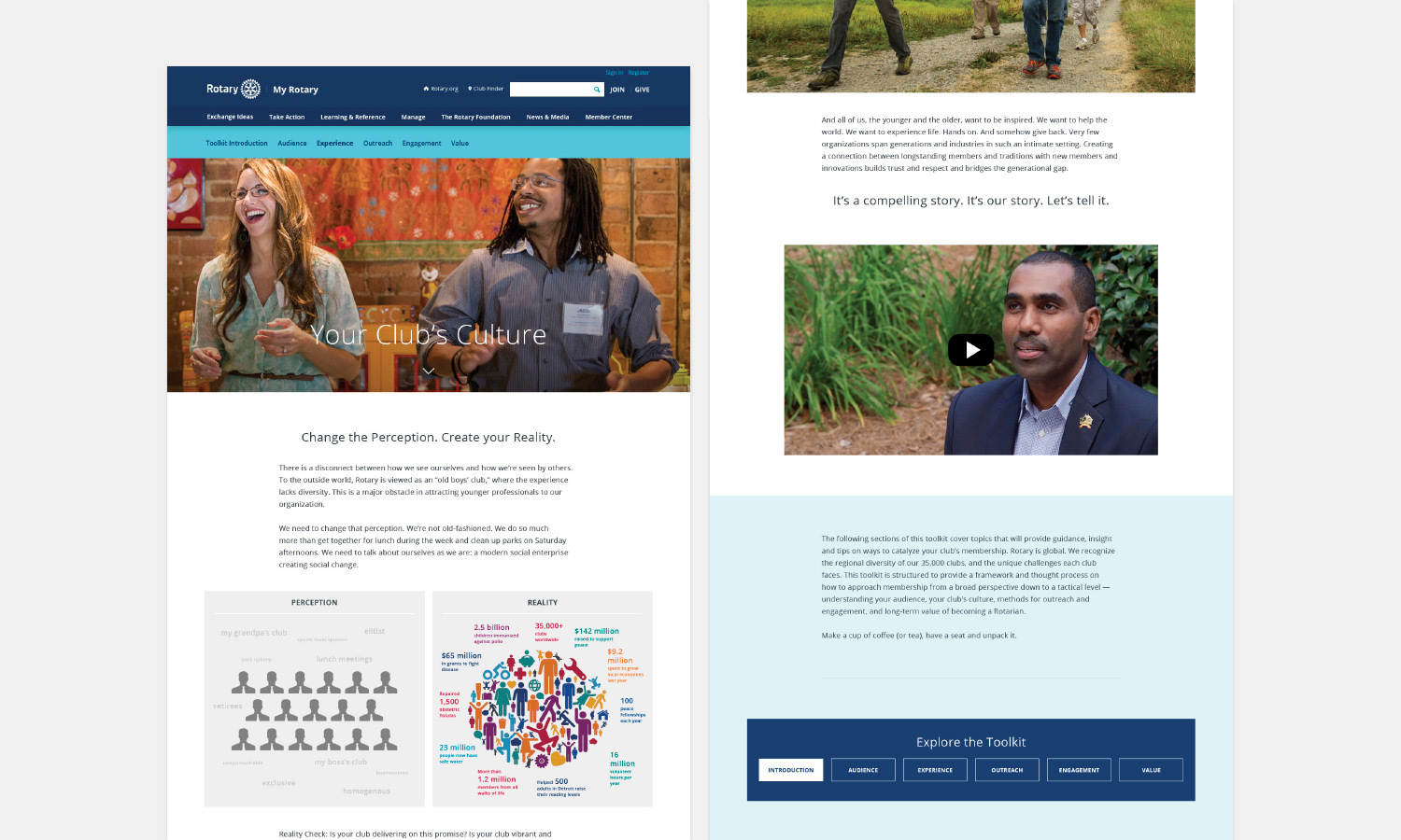 Multiple Inc, Rotary International, Young Professionals Toolkit Website