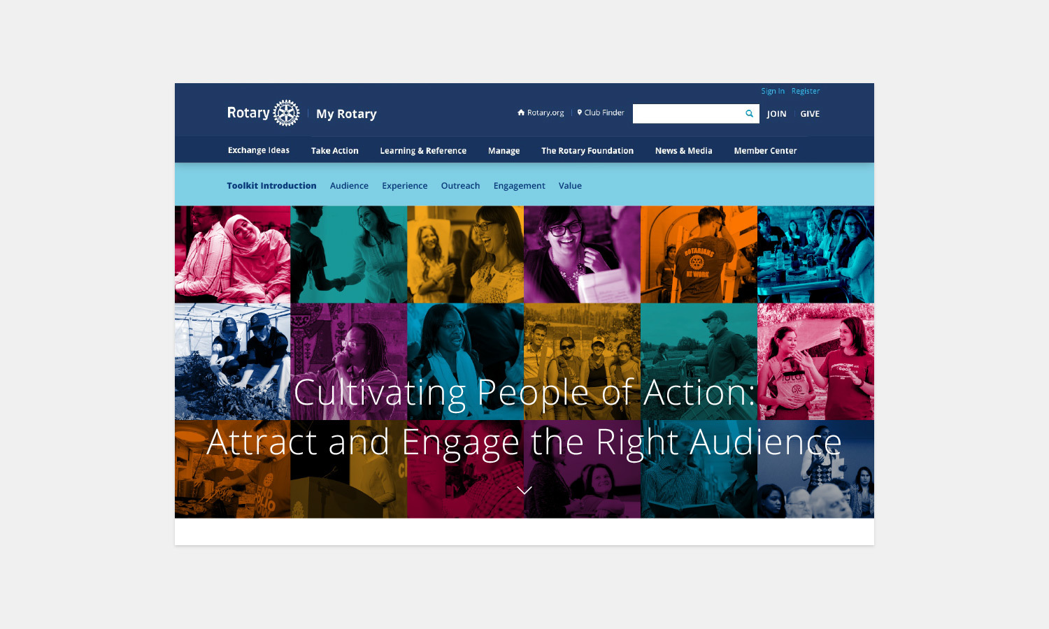 Multiple Inc, Rotary International, Young Professionals Toolkit Website