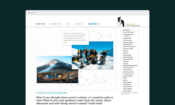 Multiple Inc, Take a Hike Foundation