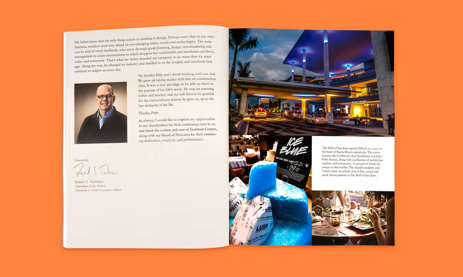 Multiple Inc, Taubman, 2015 Annual Report