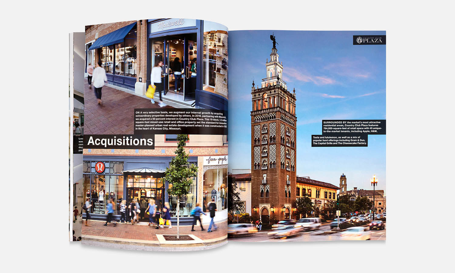 Multiple Inc, Taubman, 2016 Annual Report