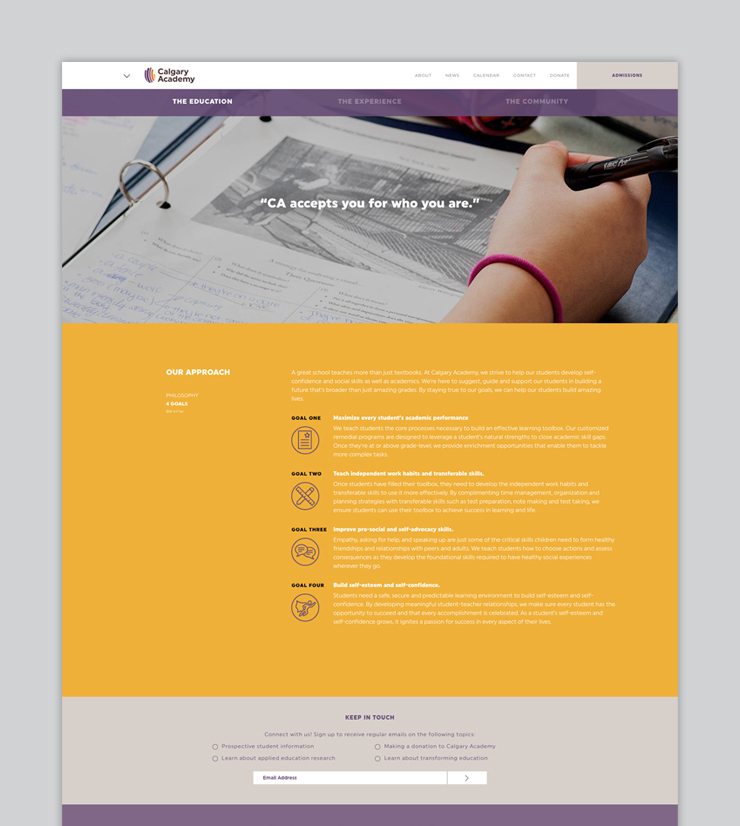 Multiple Calgary Academy Website 11